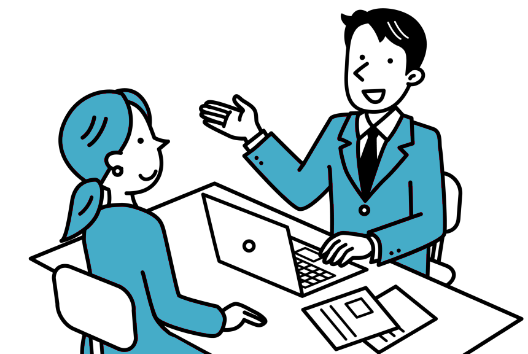 応募書類添削サポートのイラスト